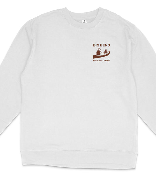 Big Bend National Park Midweight Crewneck Graphic Sweatshirt - Unisex Outdoor Pullover