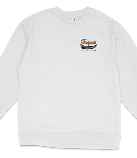Jasper National Park Midweight Crewneck Graphic Sweatshirt - Unisex Outdoor Pullover