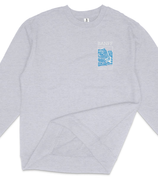 Banff National Park Midweight Crewneck Graphic Sweatshirt - Unisex Outdoor Pullover