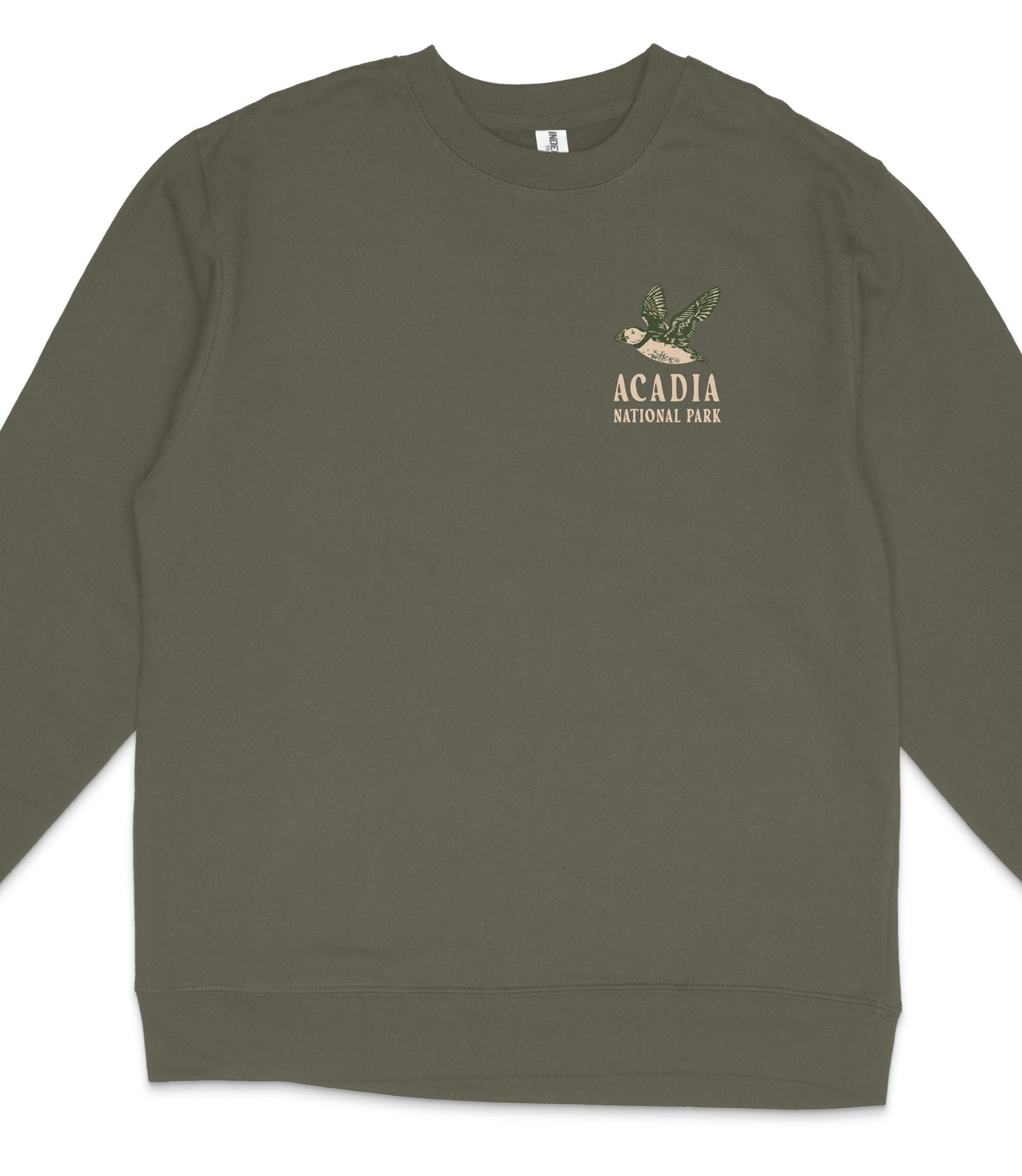 Acadia National Park Midweight Crewneck Graphic Sweatshirt - Unisex Outdoor Pullover