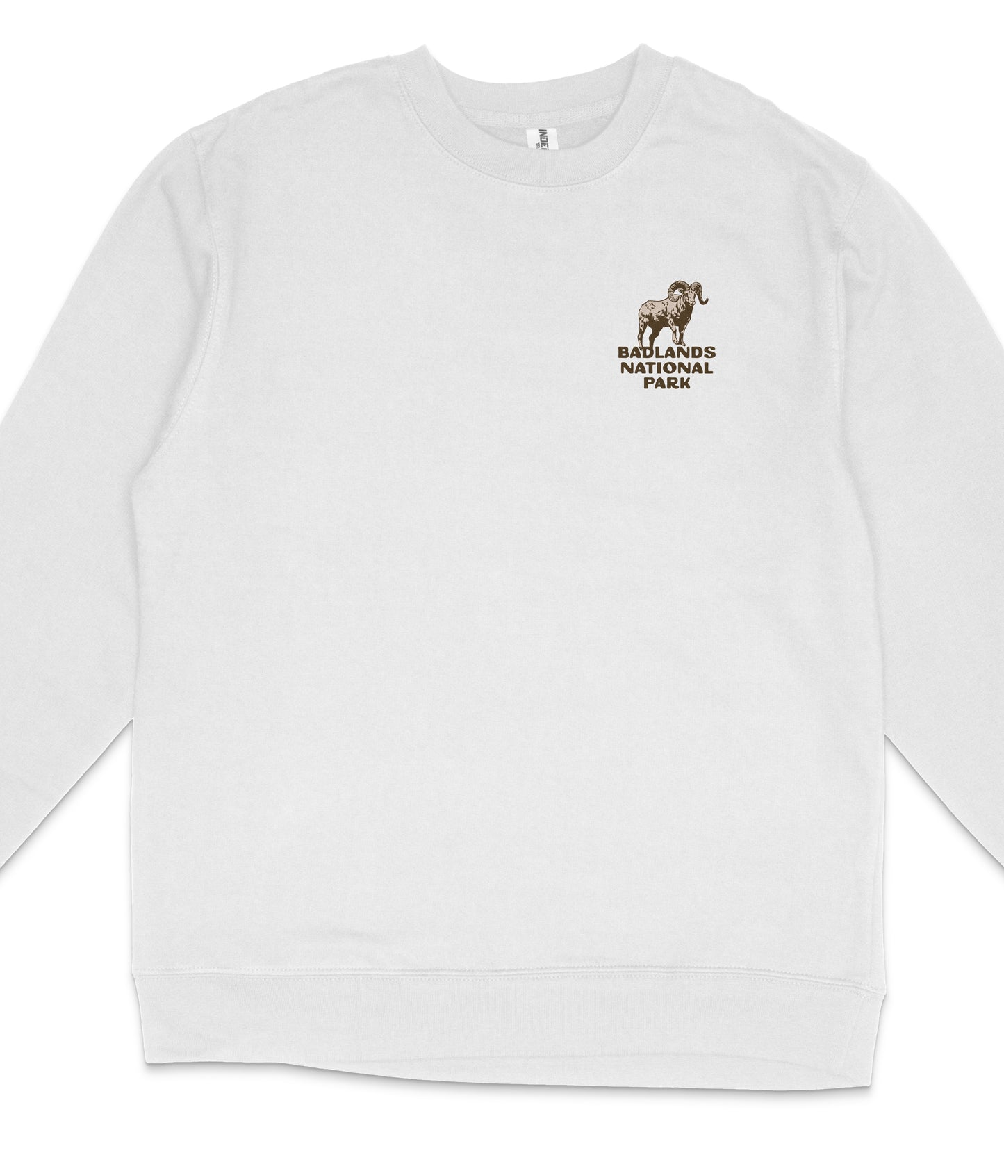 Badlands National Park Midweight Crewneck Graphic Sweatshirt - Unisex Outdoor Pullover