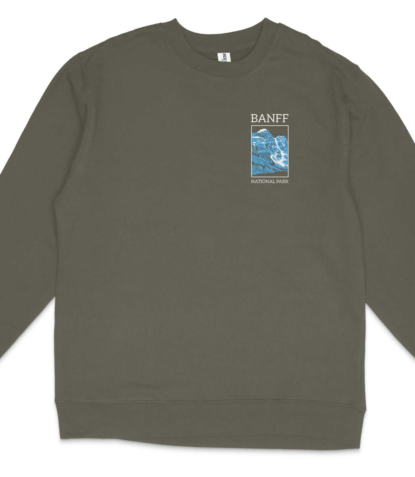Banff National Park Midweight Crewneck Graphic Sweatshirt - Unisex Outdoor Pullover