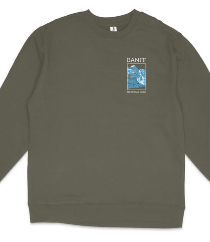 Banff National Park Midweight Crewneck Graphic Sweatshirt - Unisex Outdoor Pullover