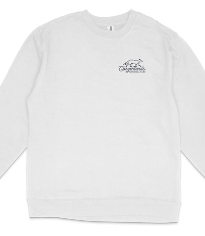 Canyonlands National Park Midweight Crewneck Graphic Sweatshirt - Unisex Outdoor Pullover