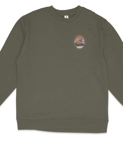 Crater Lake National Park Midweight Crewneck Graphic Sweatshirt - Unisex Outdoor Pullover