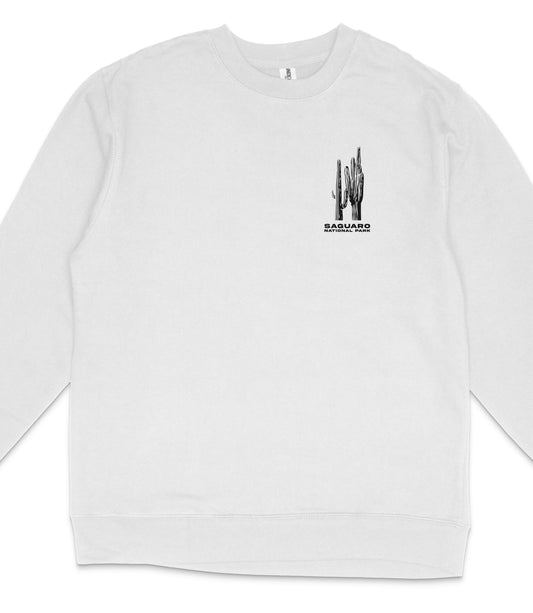 Saguaro National Park Midweight Crewneck Graphic Sweatshirt - Unisex Outdoor Pullover