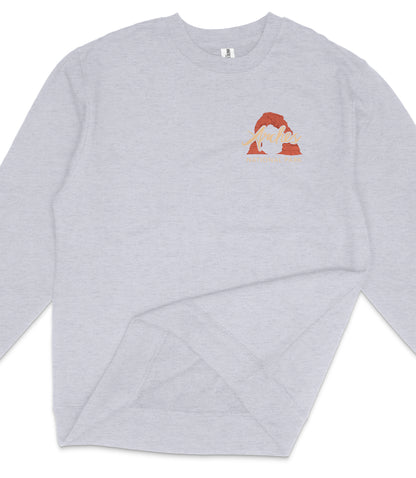 Arches National Park Midweight Crewneck Graphic Sweatshirt - Unisex Outdoor Pullover