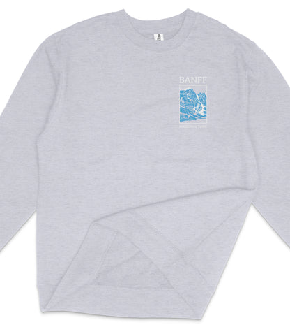 Banff National Park Midweight Crewneck Graphic Sweatshirt - Unisex Outdoor Pullover