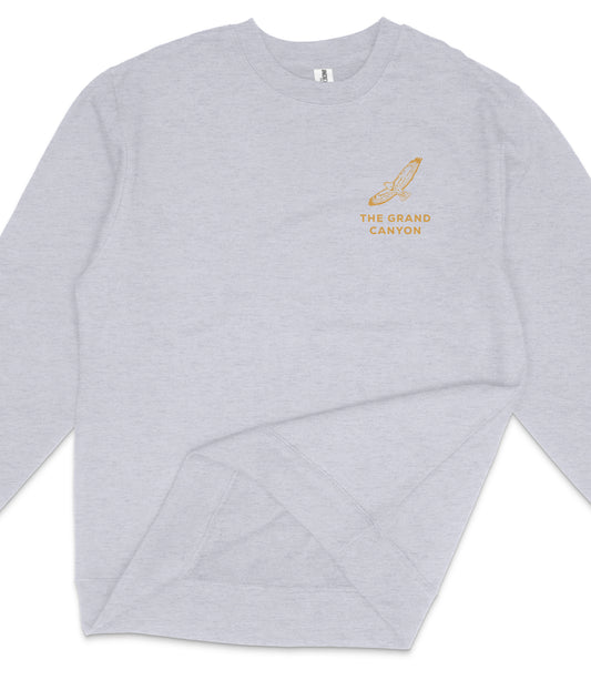 The Grand Canyon National Park Midweight Crewneck Graphic Sweatshirt - Unisex Outdoor Pullover