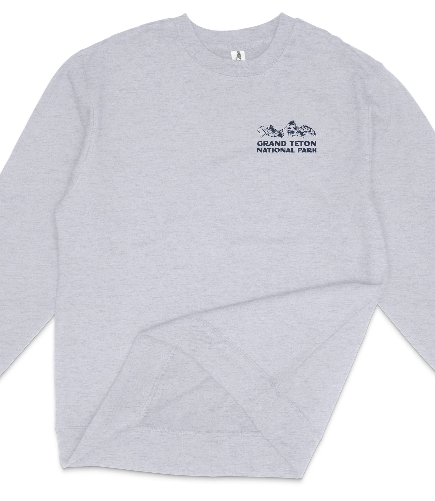 Grand Teton National Park Midweight Crewneck Graphic Sweatshirt - Unisex Outdoor Pullover