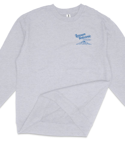 Lassen Volcanic National Park Midweight Crewneck Graphic Sweatshirt - Unisex Outdoor Pullover