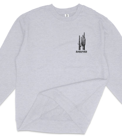 Saguaro National Park Midweight Crewneck Graphic Sweatshirt - Unisex Outdoor Pullover