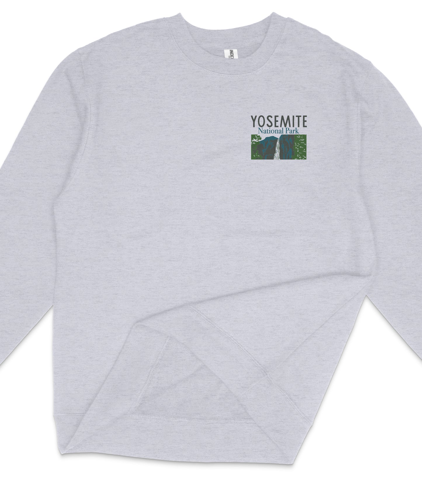 Yosemite National Park Midweight Crewneck Graphic Sweatshirt - Unisex Outdoor Pullover
