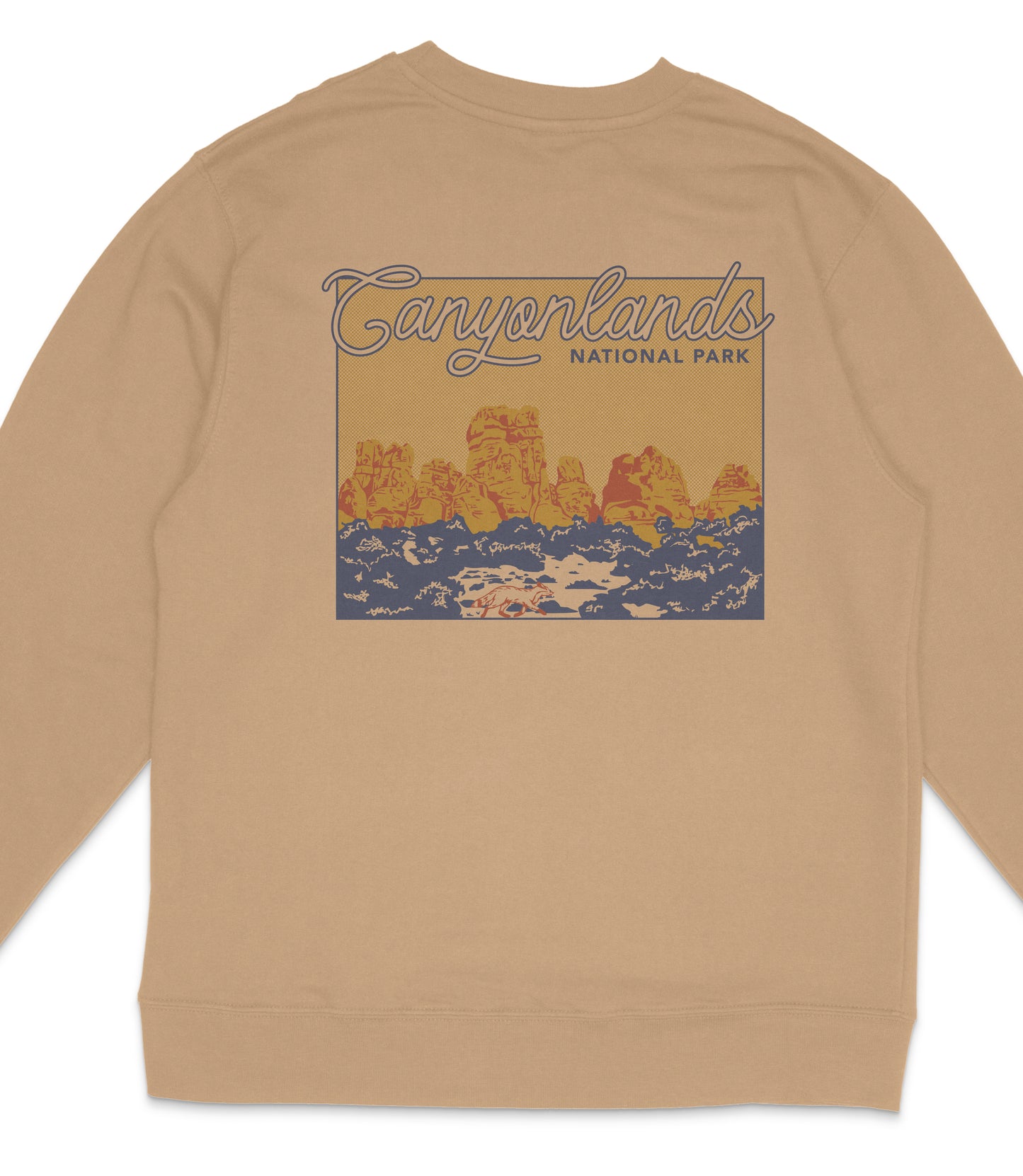 Canyonlands National Park Midweight Crewneck Graphic Sweatshirt - Unisex Outdoor Pullover