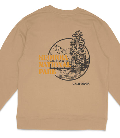 Sequoia National Park Midweight Crewneck Graphic Sweatshirt - Unisex Outdoor Pullover
