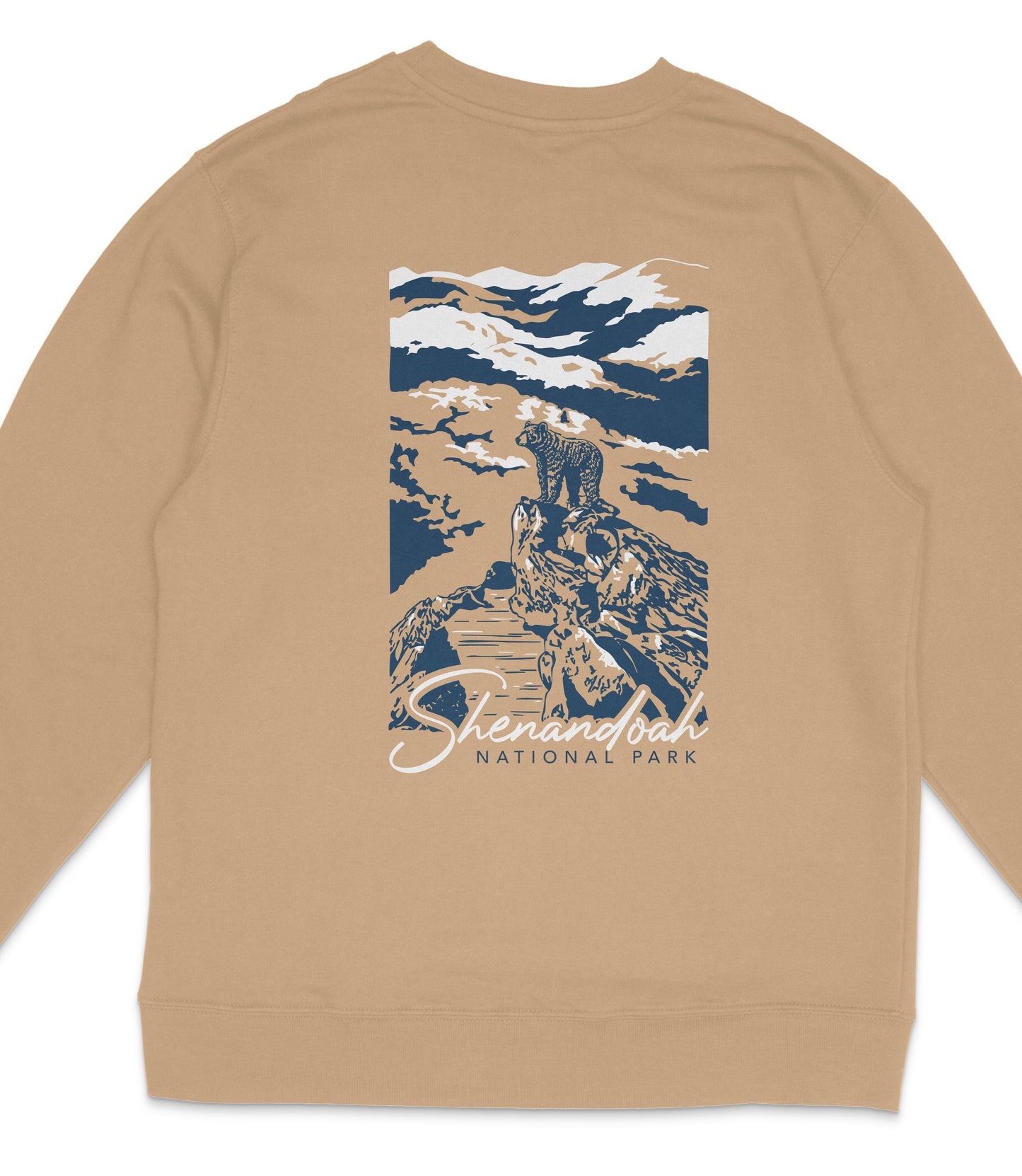 Shenandoah National Park Midweight Crewneck Graphic Sweatshirt - Unisex Outdoor Pullover