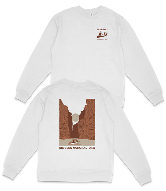 Big Bend National Park Midweight Crewneck Graphic Sweatshirt - Unisex Outdoor Pullover