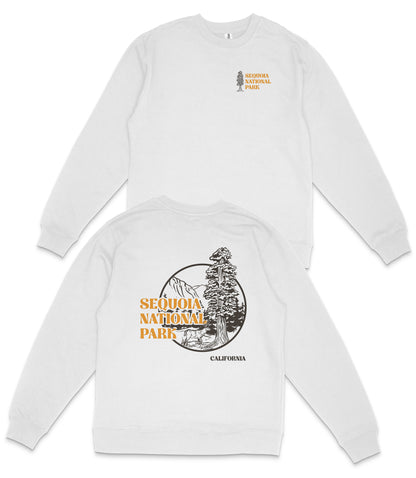 Sequoia National Park Midweight Crewneck Graphic Sweatshirt - Unisex Outdoor Pullover