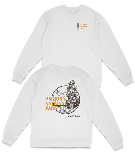 Sequoia National Park Midweight Crewneck Graphic Sweatshirt - Unisex Outdoor Pullover