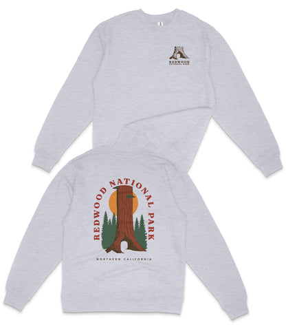 Redwood National Park Midweight Crewneck Graphic Sweatshirt - Unisex Outdoor Pullover