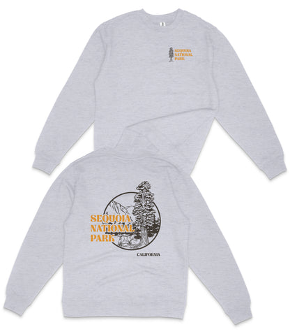 Sequoia National Park Midweight Crewneck Graphic Sweatshirt - Unisex Outdoor Pullover