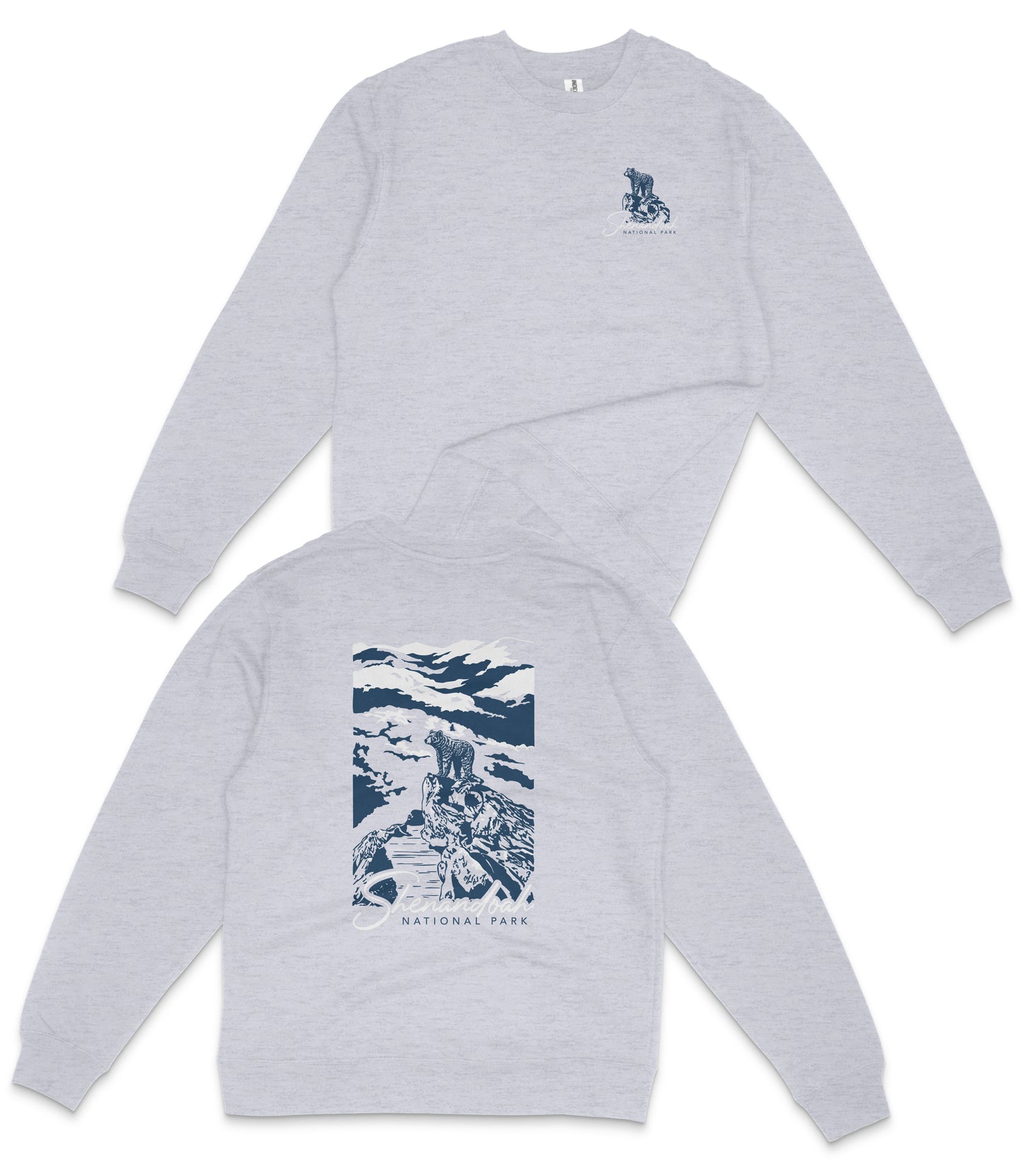 Shenandoah National Park Midweight Crewneck Graphic Sweatshirt - Unisex Outdoor Pullover
