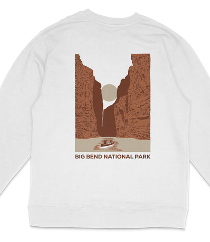 Big Bend National Park Midweight Crewneck Graphic Sweatshirt - Unisex Outdoor Pullover