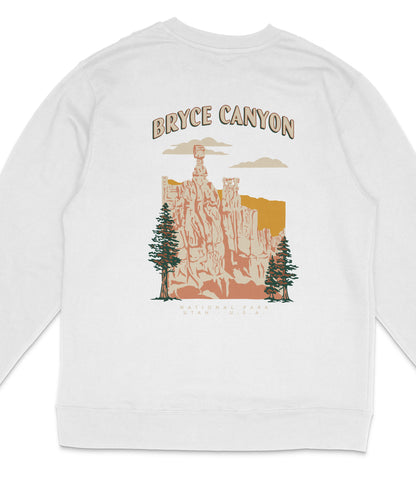 Bryce Canyon National Park Midweight Crewneck Graphic Sweatshirt - Unisex Outdoor Pullover