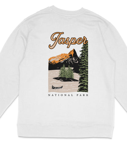 Jasper National Park Midweight Crewneck Graphic Sweatshirt - Unisex Outdoor Pullover