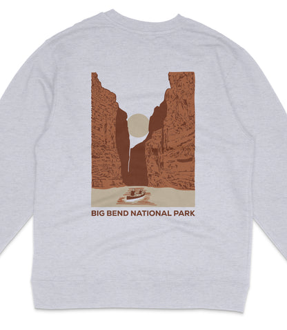 Big Bend National Park Midweight Crewneck Graphic Sweatshirt - Unisex Outdoor Pullover