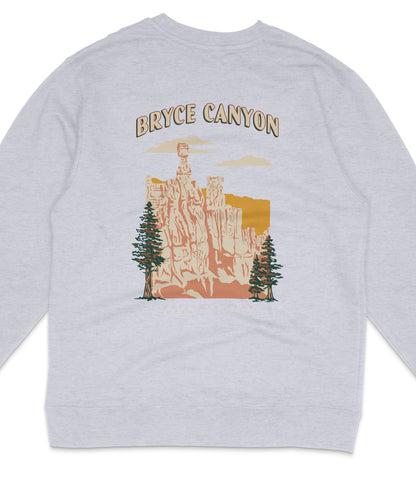 Bryce Canyon National Park Midweight Crewneck Graphic Sweatshirt - Unisex Outdoor Pullover