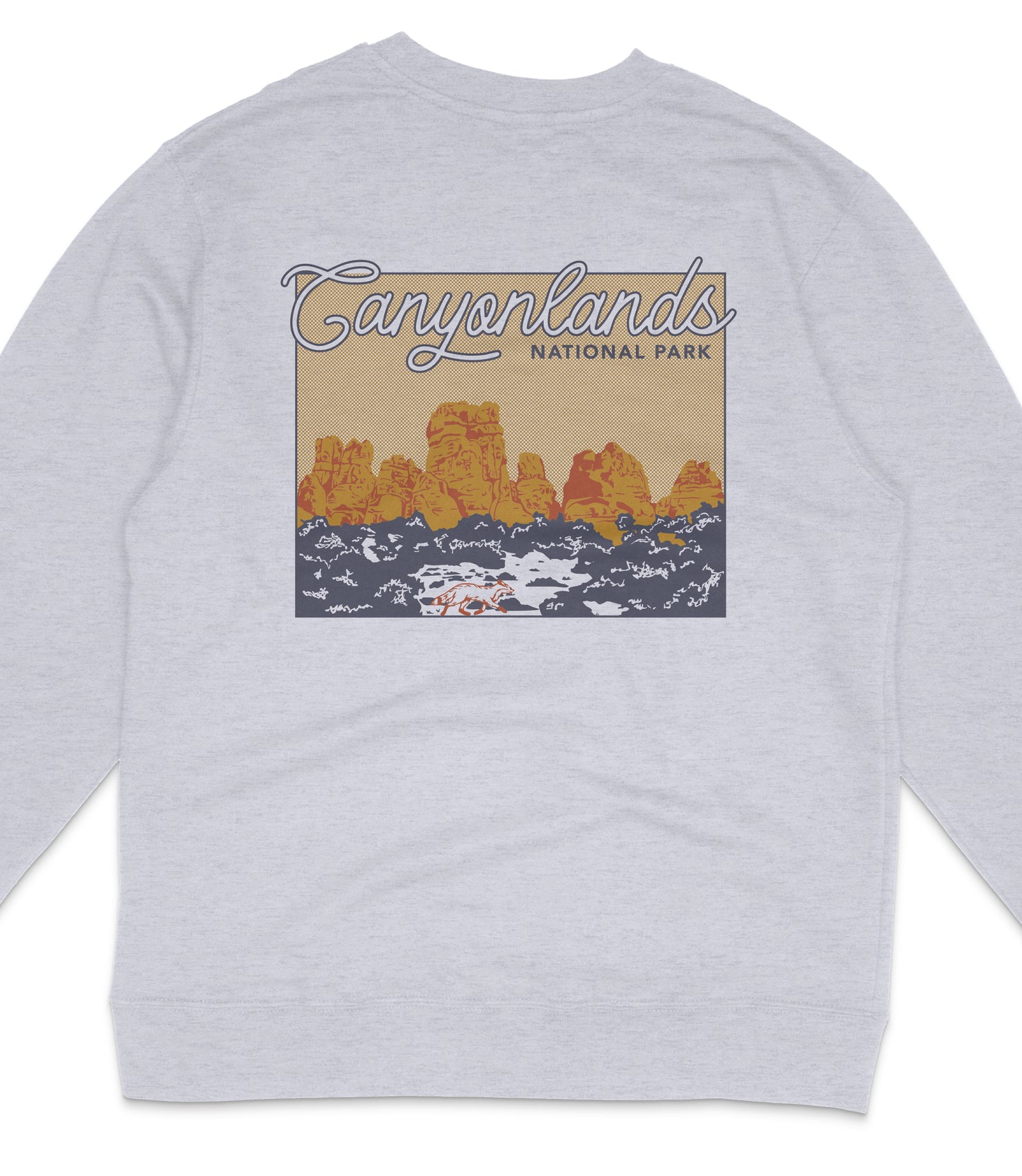 Canyonlands National Park Midweight Crewneck Graphic Sweatshirt - Unisex Outdoor Pullover