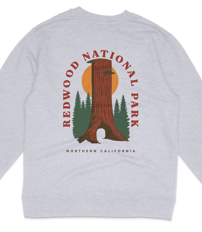 Redwood National Park Midweight Crewneck Graphic Sweatshirt - Unisex Outdoor Pullover