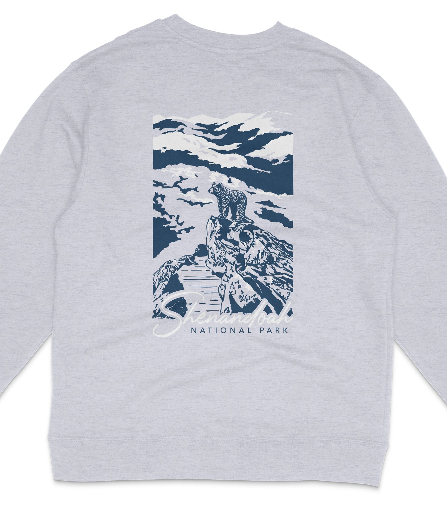 Shenandoah National Park Midweight Crewneck Graphic Sweatshirt - Unisex Outdoor Pullover