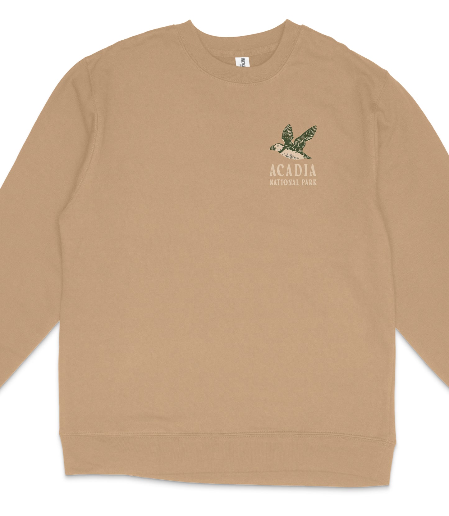 Acadia National Park Midweight Crewneck Graphic Sweatshirt - Unisex Outdoor Pullover