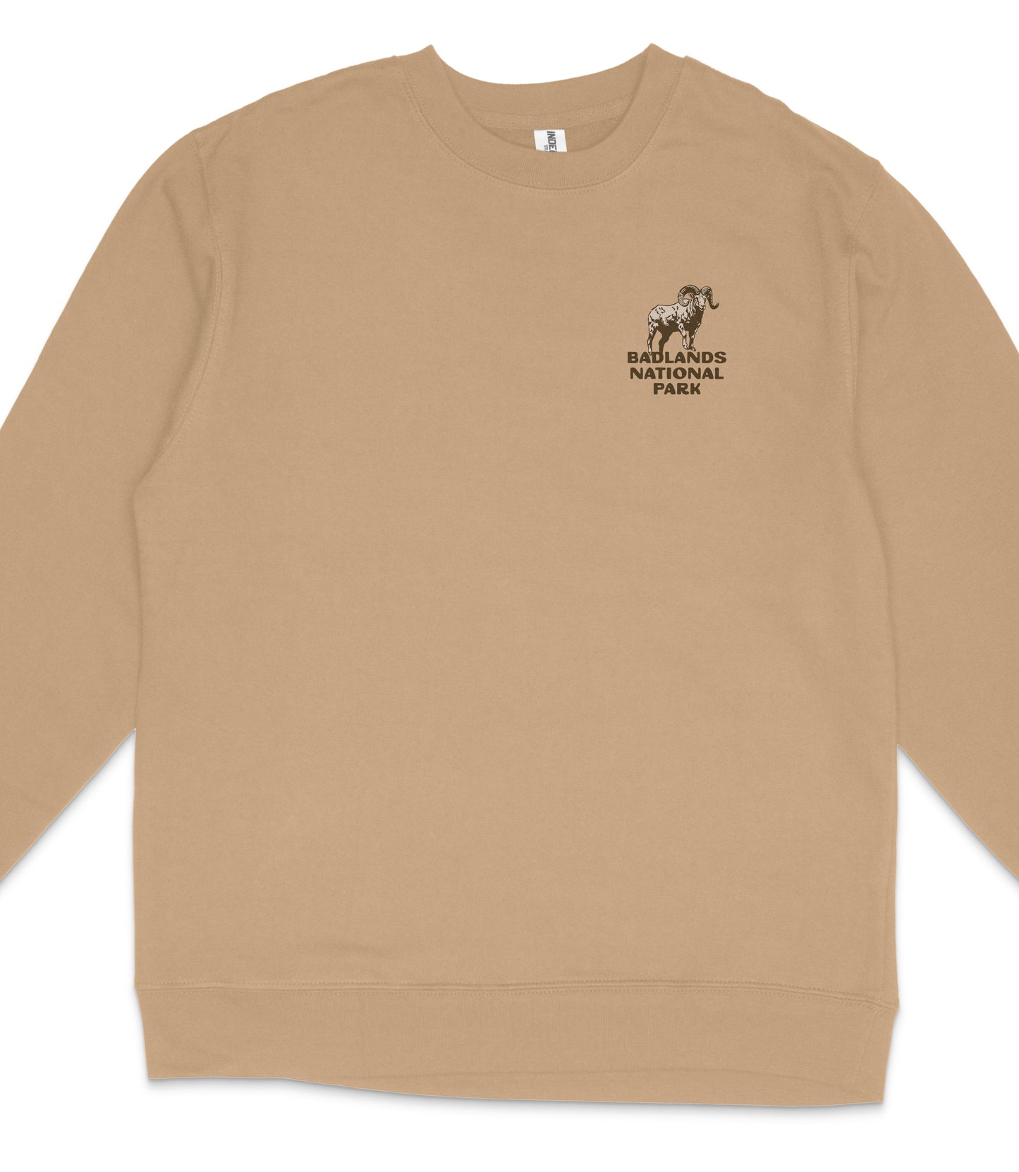 Badlands National Park Midweight Crewneck Graphic Sweatshirt - Unisex Outdoor Pullover