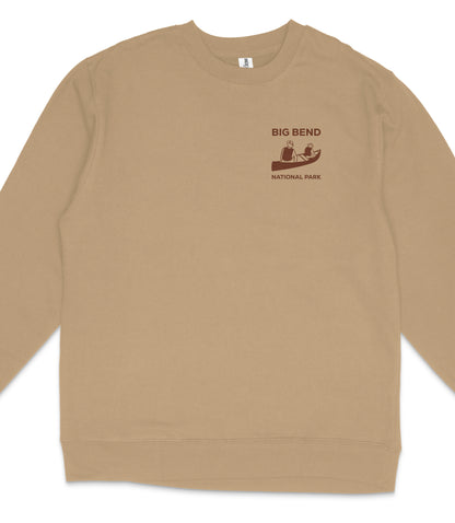 Big Bend National Park Midweight Crewneck Graphic Sweatshirt - Unisex Outdoor Pullover