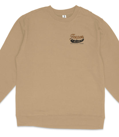 Jasper National Park Midweight Crewneck Graphic Sweatshirt - Unisex Outdoor Pullover