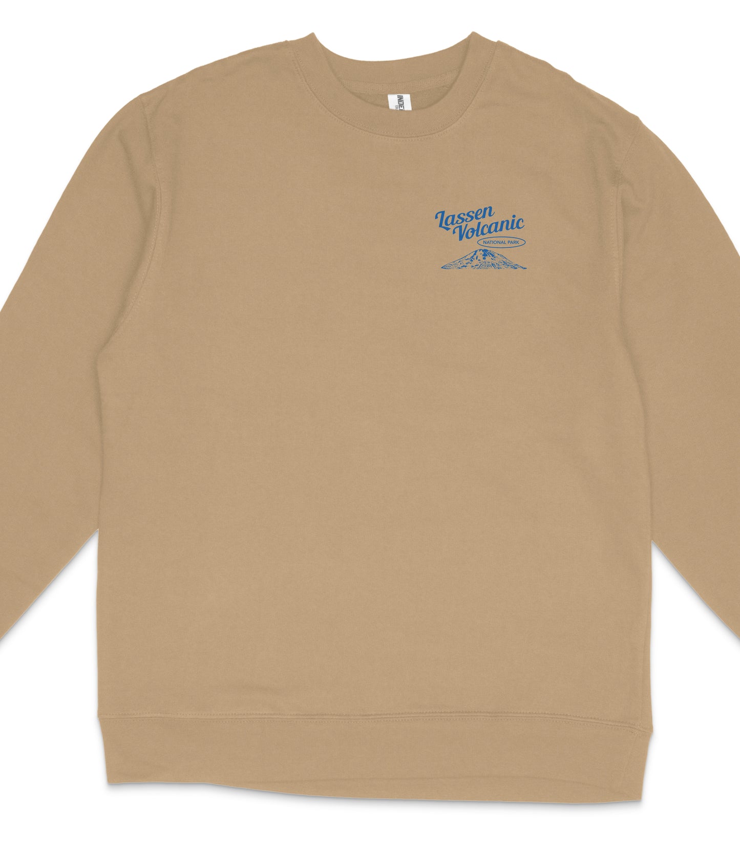 Lassen Volcanic National Park Midweight Crewneck Graphic Sweatshirt - Unisex Outdoor Pullover