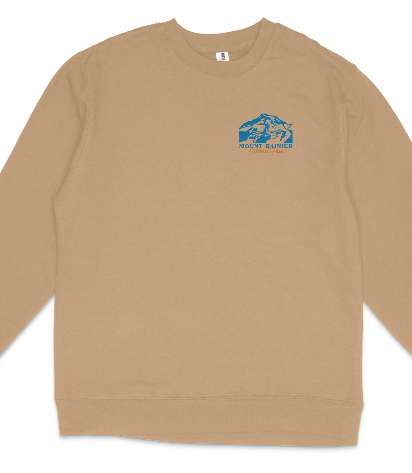 Mount Rainier National Park Midweight Crewneck Graphic Sweatshirt - Unisex Outdoor Pullover