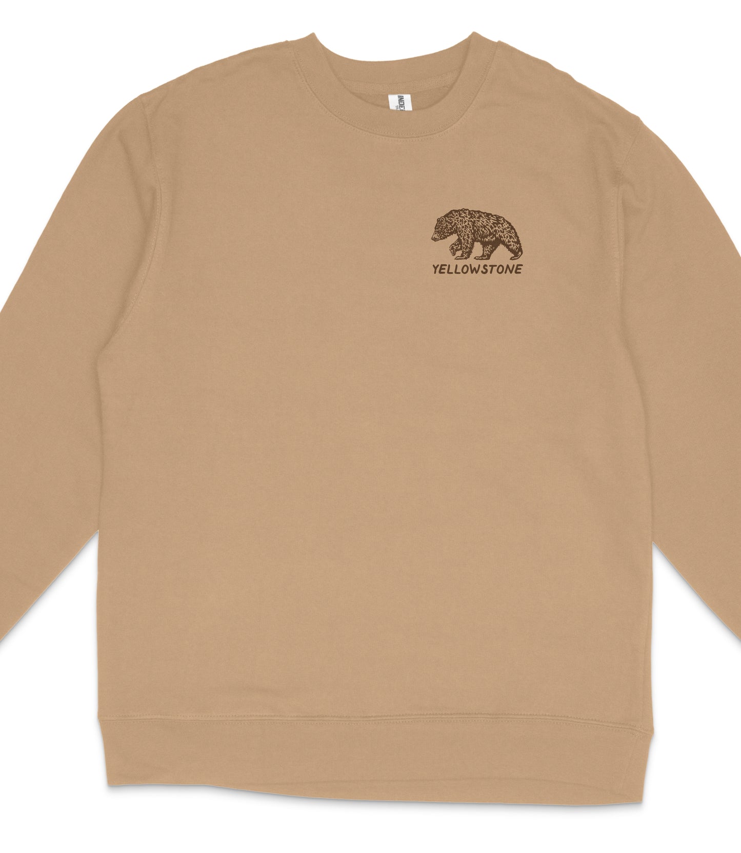 Yellowstone National Park Midweight Crewneck Graphic Sweatshirt - Unisex Outdoor Pullover