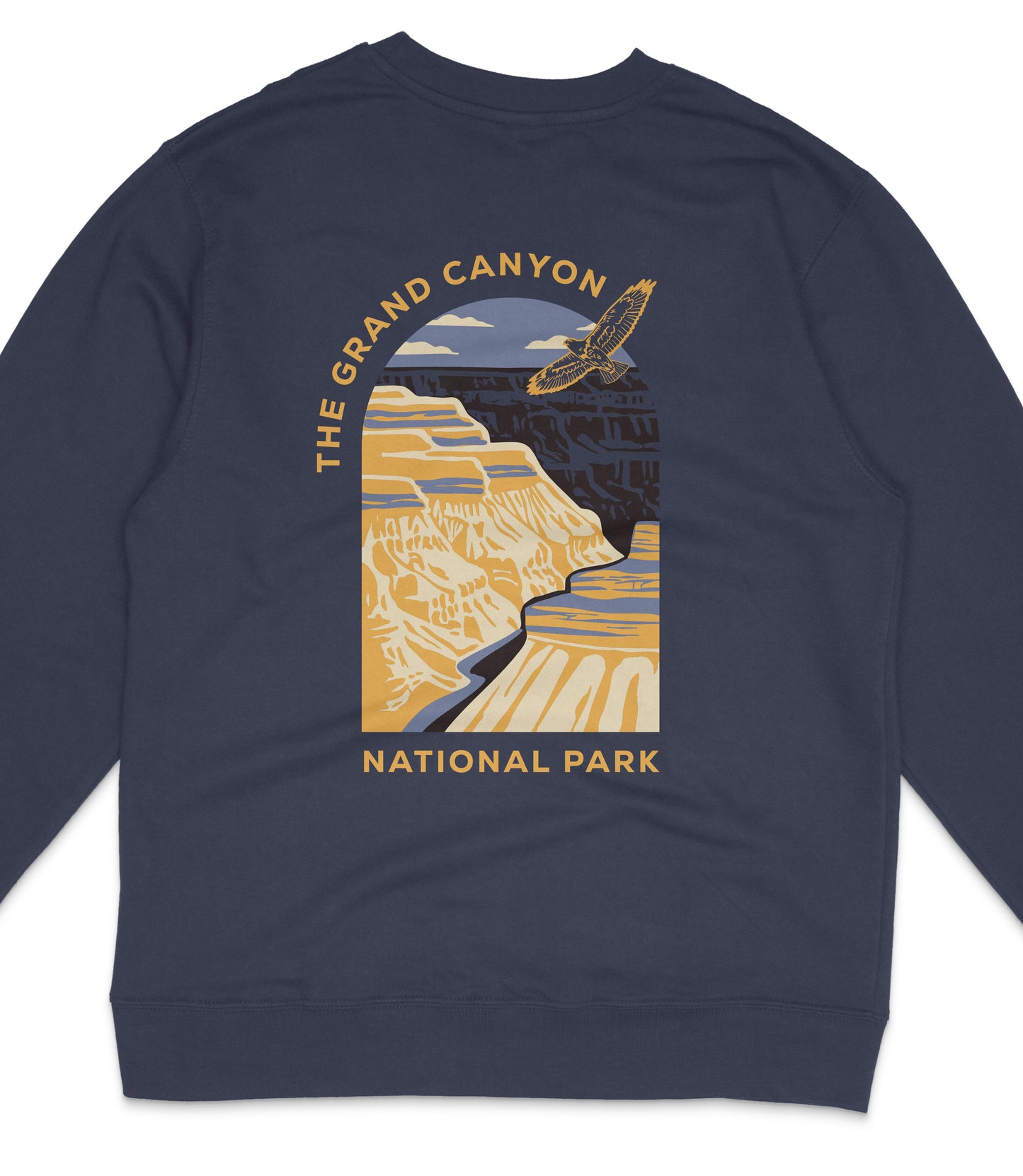 The Grand Canyon National Park Midweight Crewneck Graphic Sweatshirt - Unisex Outdoor Pullover