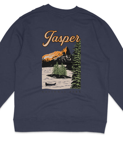Jasper National Park Midweight Crewneck Graphic Sweatshirt - Unisex Outdoor Pullover